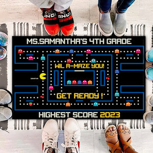 Gift For Teacher, Personalized Doormat, Teacher Custom Name Doormat, Back To School Gift 03HTHN260723 - Doormat - GoDuckee