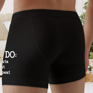 Naughty Couple, Personalized Couple Boxer Briefs, Gifts For Him Gifts For Her - Boxer Briefs - GoDuckee