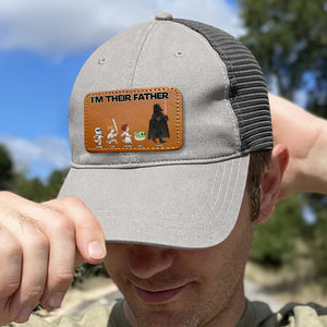 Personalized Gifts For Dad Leather Patch Hat 03qhtn210524 - Caps - GoDuckee