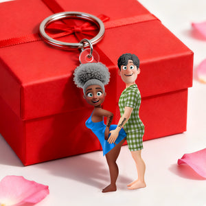 Sassy Couple Keychain - Personalized Gifts For Couple 01ohlu240126 - Keychains - GoDuckee