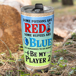 Romantic Couple, Personalized Tumbler, It's Dangerous To Go Alone, Gifts For Couple, 01qhpo200723hh - Tumbler Cup - GoDuckee