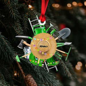 Gift For Gardening, Personalized Acrylic Ornament, Gardening Stuffs Ornament, Christmas Gift - Ornament - GoDuckee