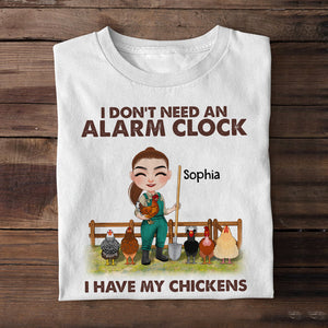 Chicken Farmers Don't Need An Alarm Clock - Personalized Shirt - Gift For Farmer - Shirts - GoDuckee
