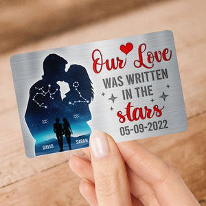 Personalized Gifts For Couple Aluminum Wallet Card 03xqqn020125 - Wallet Card - GoDuckee