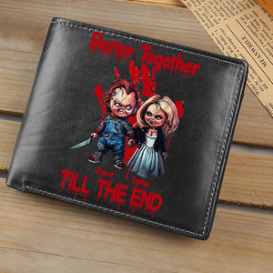 Personalized Gifts For Couple PU Leather Wallet 03OHDT290524 - PU Leather Wallet - GoDuckee