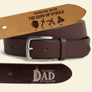 Personalized Gift For Dad Secret Message Men's Belt 01HTMH030524 Father's Day-Homacus