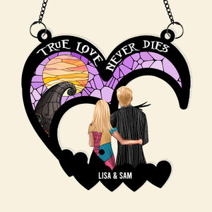 Personalized Gifts For Couple Suncatcher Window Hanging Ornament 02KAMH060624TM - Ornaments - GoDuckee