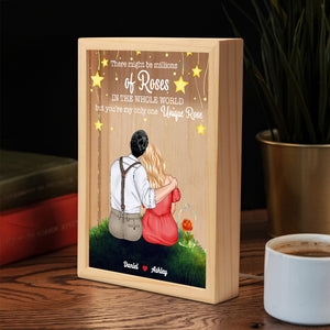 Personalized Gift For Couple Picture Frame Light Box You're My Only One Unique Rose 02QHHN080124TM - - GoDuckee