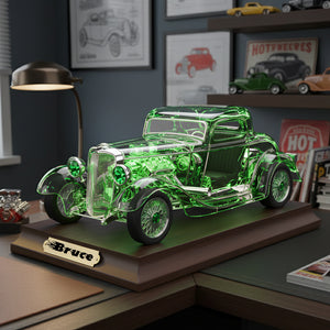 Hot Rod Car Acrylic Plaque – Personalized Gifts For Hot Rod Lovers 07kilu161225 - Shaped Plaques - GoDuckee