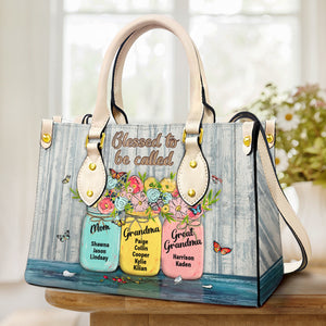 Personalized Gifts For Mom Leather Bag 09HUDT200424 Mother's Day - Leather Bags - GoDuckee