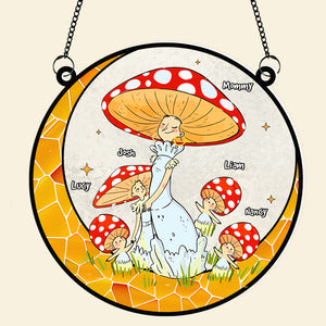 Personalized Gifts For Mom Suncatcher Window Hanging Ornament Mother's Day - Ornaments - GoDuckee