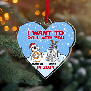 I Want To Roll With You, Gift For Couple, Personalized Ornament, Movie Fan Couple Ornament, Christmas Gift 03HTPO070723 - Ornament - GoDuckee