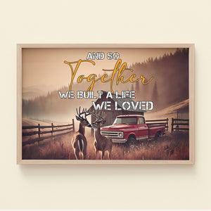 Gifts For Couple Canvas Print Deer Couple 03OHMH111224 - Poster & Canvas - GoDuckee