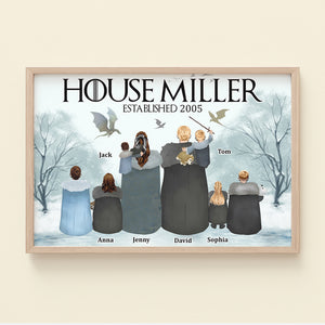 Personalized Gifts For Family Canvas Print Movie Family Characters 04QHTN200124 - Canvas Print - GoDuckee