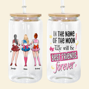 Personalized Gifts For Friends Clear Glass Can We Will Be Best Friends Forever 01NADT020224HH - Drinkware - GoDuckee