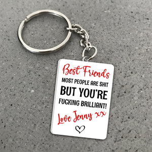 Best Friends, Together Forever And Ever, Personalized Keychain, Gifts For Friends, 04napo140823hh - Keychains - GoDuckee