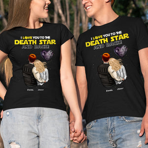 Gift For Couple. Personalized Shirt, Couple Hugging Shirt, Couple Gift 02NAHN300623HH - Shirts - GoDuckee