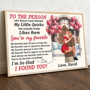 I'm So Glad I Found You, Personalized Canvas, Gifts For Funny Couple - Poster & Canvas - GoDuckee