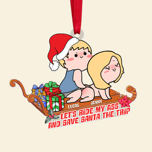 Personalized Gifts For Couple Christmas Ornament 04ohtn170924hh - Ornament - GoDuckee
