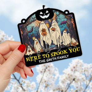 Personalized Gifts For Family, Spooky Family Suncatcher Ornament 02TOPU090824HH - Ornament - GoDuckee