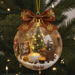 Vintage Coffee Ornament - Personalized Gifts For Coffee Lovers 01palu041125 - Ornament - GoDuckee