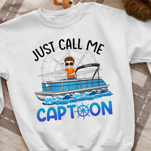 Pontoon Just Call Me Captoon 06naqn260623hh Personalized Shirt - Shirts - GoDuckee