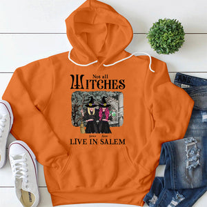 Not All Witches Live In Salem, Gift For Witch Lover, Personalized Shirt, Witches House Shirt, Halloween Gift - Shirts - GoDuckee