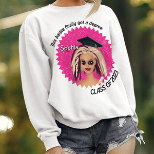 Finally Got A Degree, Class Of 2023, Gifts For Graduation, Personalized Shirt, Journey To Success, 04qhpo180723 - Shirts - GoDuckee