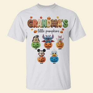 Little Pumpkins Personalized Halloween Gifts For Grandma And Mom Shirt 04pgtn220825 - Shirts - GoDuckee