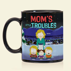 Personalized Gifts For Mom Coffee Mug 01tgtn030425hg Mom's Little Troubles - Coffee Mug - GoDuckee