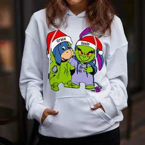 Gift For Couple, Friends, Personalized Shirt, Cartoon Christmas Costume Shirt, Christmas Gift 03ACDT301023 - Shirts - GoDuckee