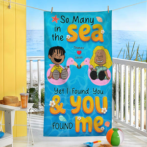 Personalized Gifts For Couple Beach Towel 01kaqn100125pa - Beach Towel - GoDuckee