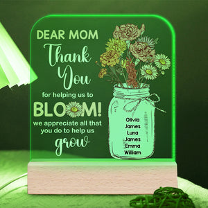 Personalized Gifts For Mom LED Light Best Mom In The World 04DTDT130124 - Led Night Light - GoDuckee