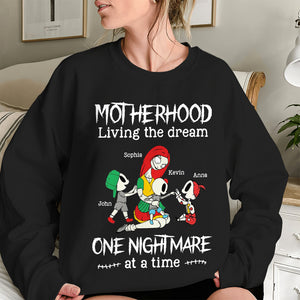 Motherhood Living The Dream Personalized Mom Shirt 04QHDT060124 - Shirts - GoDuckee