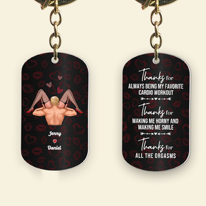 Personalized Gifts For Naughty Couple Keychain 01ohpu050425 - Keychains - GoDuckee