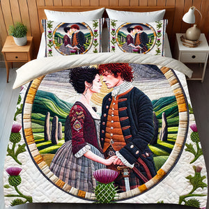 Personalized Gifts For Couple Quilt Bed Set, Standing Stones & Thirtles 03QHMH140125 - Blanket - GoDuckee