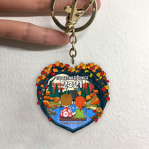 Personalized Gifts For Couple Keychain 02xqpu040125hg - Keychains - GoDuckee