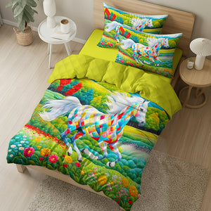 Horse Lovers Quilt Bed Set 03HUDT180125 - Blanket - GoDuckee