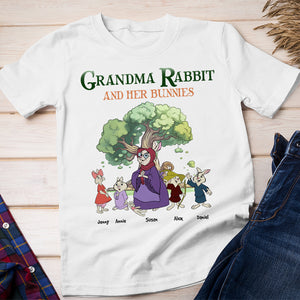 Personalized Gifts For Grandma Shirt Grandma Rabbit And Her Bunnies 03HTHN260124 - 2D Shirts - GoDuckee