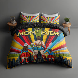 Personalized Gifts For Super Mom Quilt Bedding Set Special Line, Best Mom Ever 03TGLU130125TM - Blanket - GoDuckee