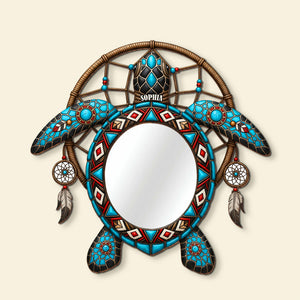 Beach Turtle Personalized Gifts For Native Mirror 04natn290725 - Mirror - GoDuckee