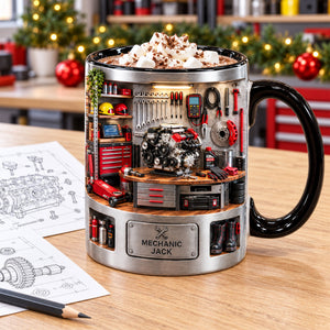 Classic Garage Accent Mug - Personalized Gifts For Mechanic 06ttqn061026 - Coffee Mug - GoDuckee