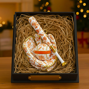 Baseball Toile de Jouy Christmas Ornament Personalized Gifts For Baseball Lovers 04PGDT021025 - Ornament - GoDuckee