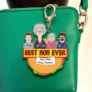Personalized Gifts For Mom Keychain Best Mom Ever 02TOQN100225HG - Keychains - GoDuckee