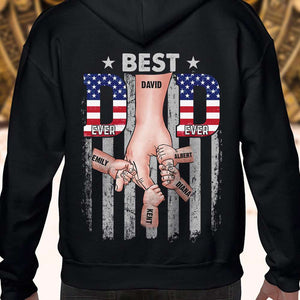 Best Dad Ever, Personalized Shirt, Holding Hands with Dad Shirt, Father's Day, Birthday Gift For Dad - Shirts - GoDuckee