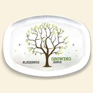 Grandma's Blessing, Personalized Resin Plate, Gifts For Grandma - Resin Plate - GoDuckee
