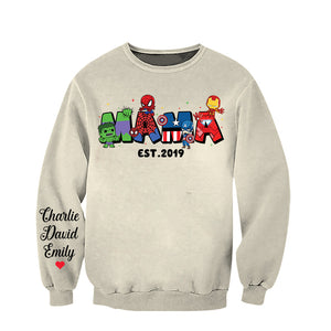 Personalized Gifts For Mom Shirt Mama Cartoon 01OHQN220325 - AOP Products - GoDuckee