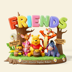 Best Friends Forever Acrylic Plaque Personalized Gifts 01topu260625 - Shaped Plaques - GoDuckee