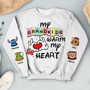 Personalized Gifts For Grandma 3D Shirt 01ohpu190225 Grandkids Warm My Heart - AOP Products - GoDuckee