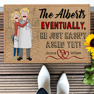 Personalized Gifts For Couple Doormat Funny Couple 03OHQN060225HG - Doormat - GoDuckee